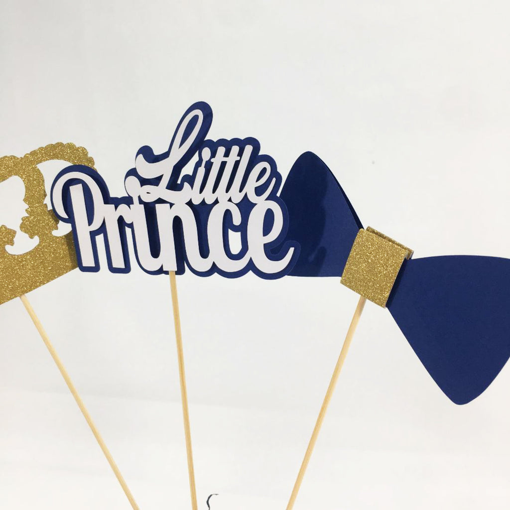 Little Prince Centerpiece Sticks - Navy