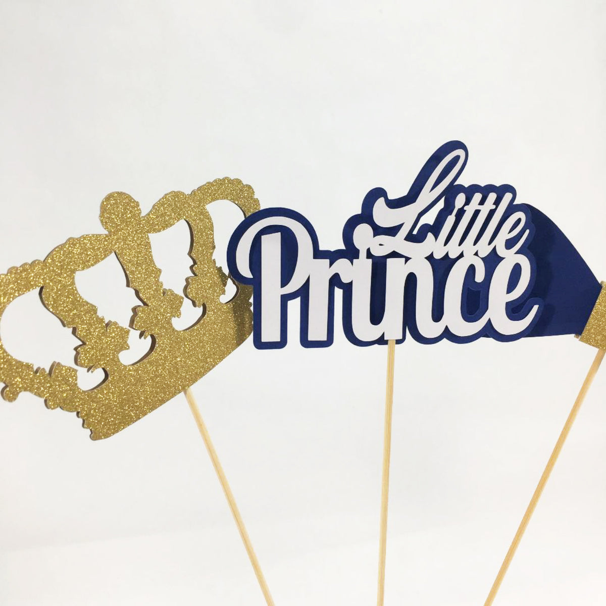 Little Prince Centerpiece Sticks - Navy