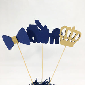 Little Prince Centerpiece Sticks - Navy