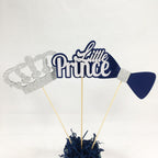 Navy & Silver Little Prince Centerpiece Sticks
