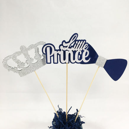 Navy & Silver Little Prince Centerpiece Sticks