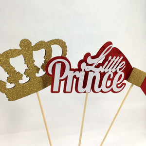 Little Prince Centerpiece Sticks - Red