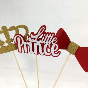 Little Prince Centerpiece Sticks - Red