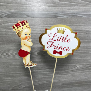 Red & Gold Little Prince Cake Topper