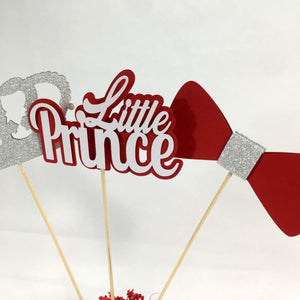 Little Prince Centerpiece Sticks - Red