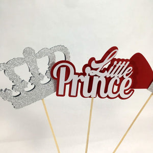 Little Prince Centerpiece Sticks - Red