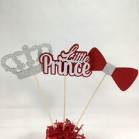 Red & Silver Little Prince Centerpiece Sticks
