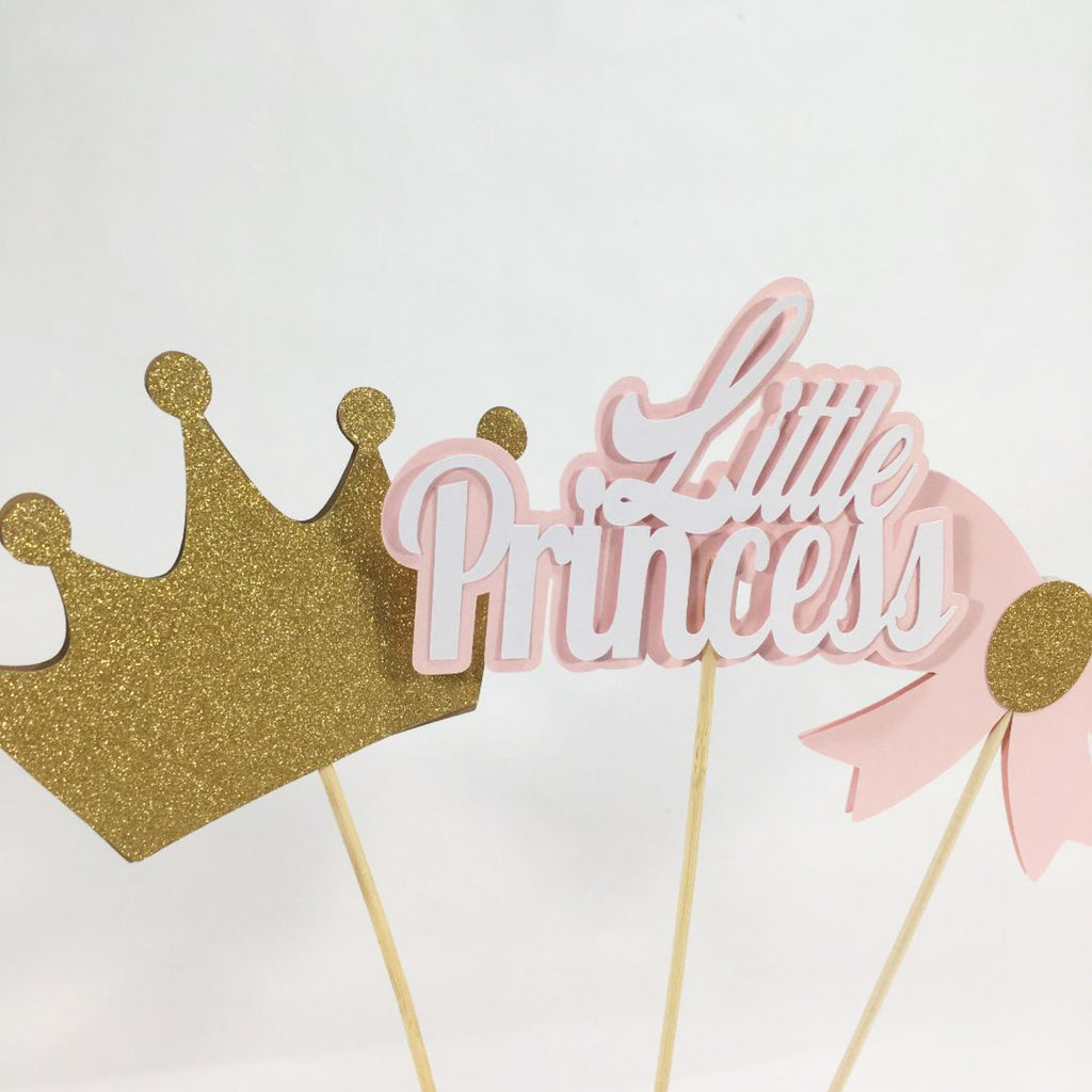 Little Princess Centerpiece Sticks - Light Pink