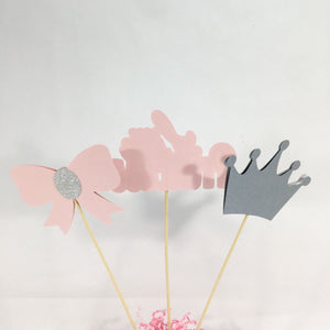 Little Princess Centerpiece Sticks - Light Pink