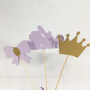 Little Princess Centerpiece Sticks - Lilac