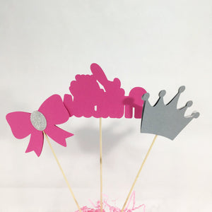 Little Princess Centerpiece Sticks - Pink