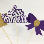 Little Princess Centerpiece Sticks - Purple