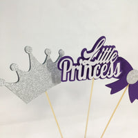 Little Princess Centerpiece Sticks - Purple