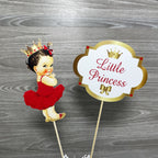 Red & Gold Little Princess Centerpiece Sticks