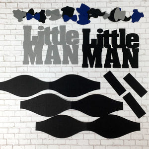 Little Man Diaper Cake Kit - Navy, Gray, Black