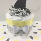 Little Peanut 1-Tier Diaper Cake - Yellow & Gray