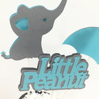 Little Peanut Centerpiece Sticks - Light Teal, Gray