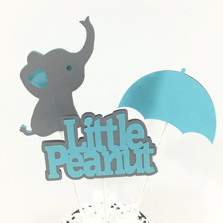 Teal & Gray Little Peanut Centerpiece Sticks