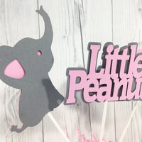 Little Peanut Centerpiece Sticks - Pink, Gray