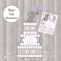 Little Peanut Baby Shower Decoration Pack - Lavender