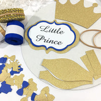 Little Prince Diaper Cake Kit - Royal Blue & Gold
