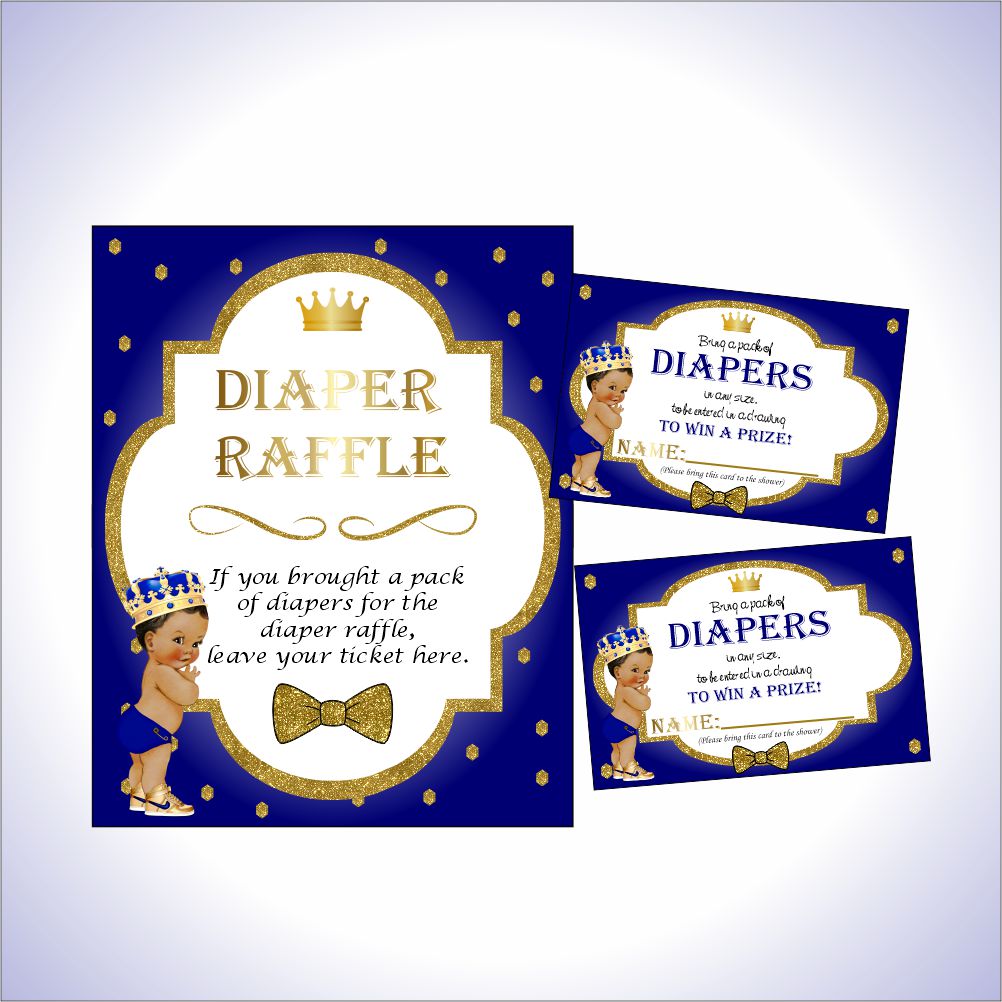 Prince Invite & Diaper Raffle Bundle
