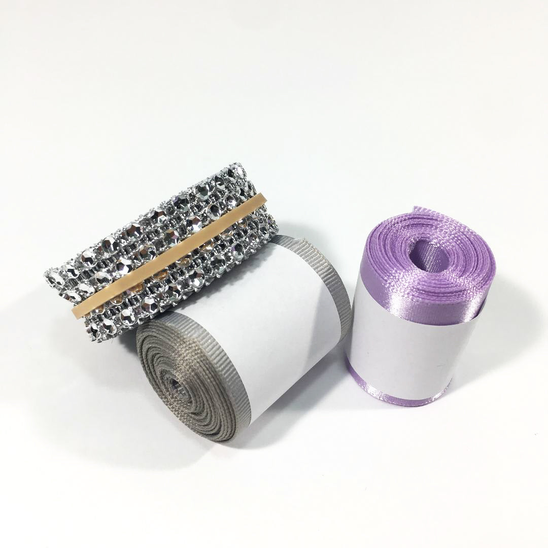 Little Princess Diaper Cake Kit - Lavender & Silver