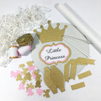 Pink and Gold Little Princess Diaper Cake Kit