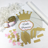 Pink and Gold Little Princess Diaper Cake Kit