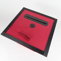 Graduation Cap Card Box - Maroon, Black, White 8x8