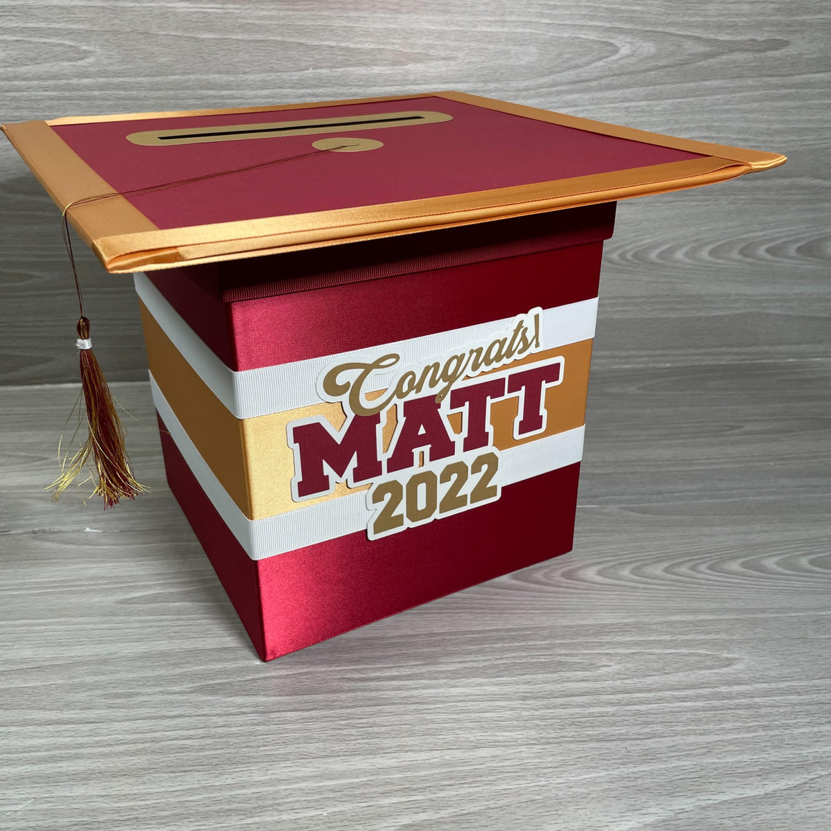 Maroon Style 1 Graduation Card Boxes