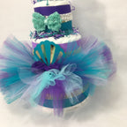 Mermaid Tutu Diaper Cake Centerpiece