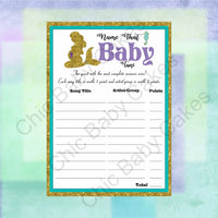 Printable Pregnant Mermaid Baby Shower Game Pack