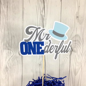 Mr. Onederful Birthday Cake Topper