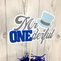 Mr. Onederful Birthday Party Cake Topper