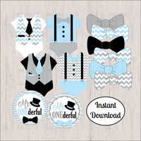 Mr. Onederful Printable Clipart Decorations
