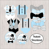 Mr. Onederful Printable Clipart Decorations