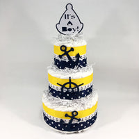 Nautical It's a Boy Diaper Cake
