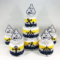 Nautical It's a Boy Diaper Cake Centerpiece Set
