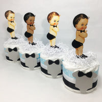 Oh Boy Baby Shower Mini Diaper Cake Centerpiece Set