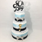 Oh Boy Baby Shower Diaper Cake