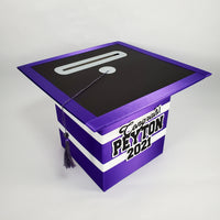 Purple, Black, White Class of 2021 Card Box