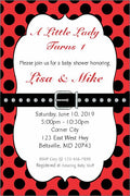 Little Ladybug 1st Birthday Party Invite