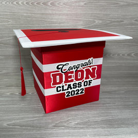 Red & White Graduation Card box