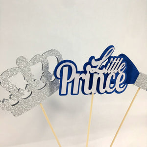 Little Prince Centerpiece Sticks - Royal Blue