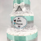 Robin & Silver Little Princess Baby Shower Diaper Cake