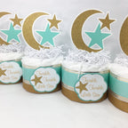 Moon and Stars Diaper Cake Centerpieces