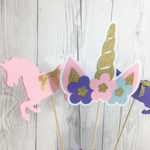 Unicorn Princess Centerpiece Toppers