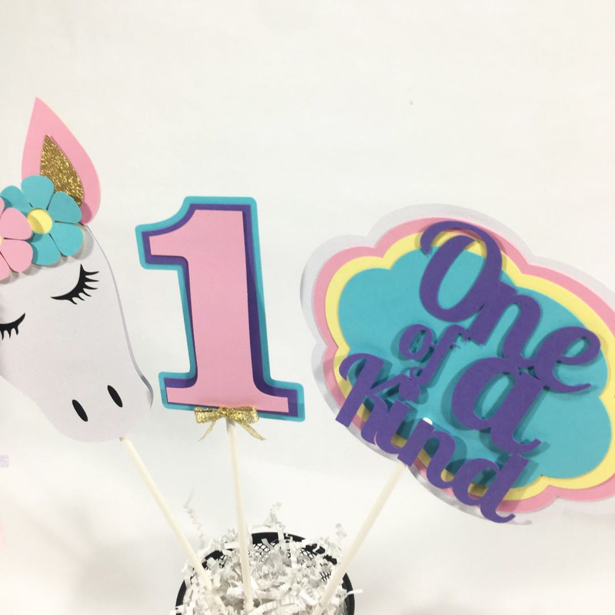 Unicorn Princess Centerpiece Sticks