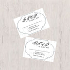 White and Silver Diamond Wedding Invitation